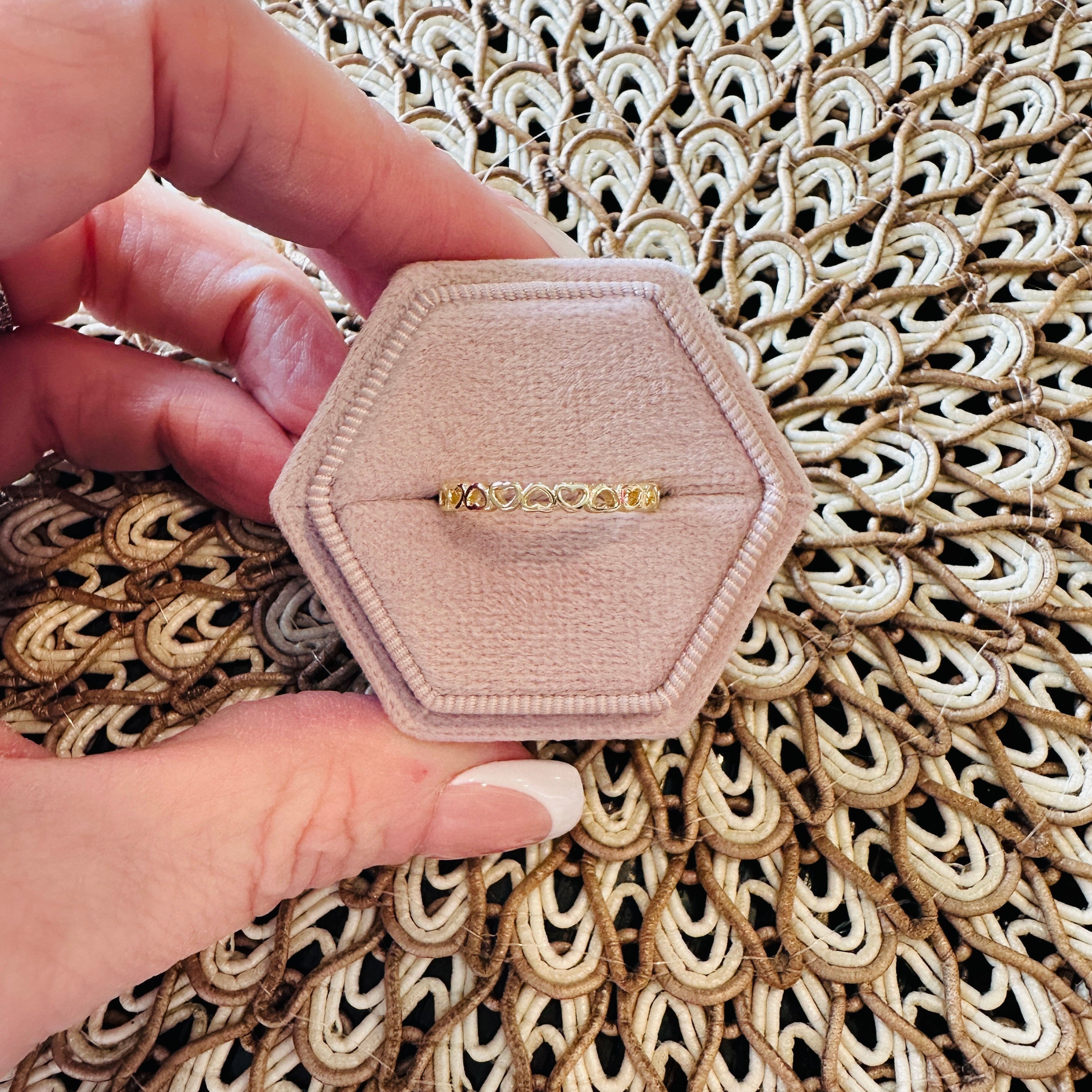Heart Stacker Ring- Gold