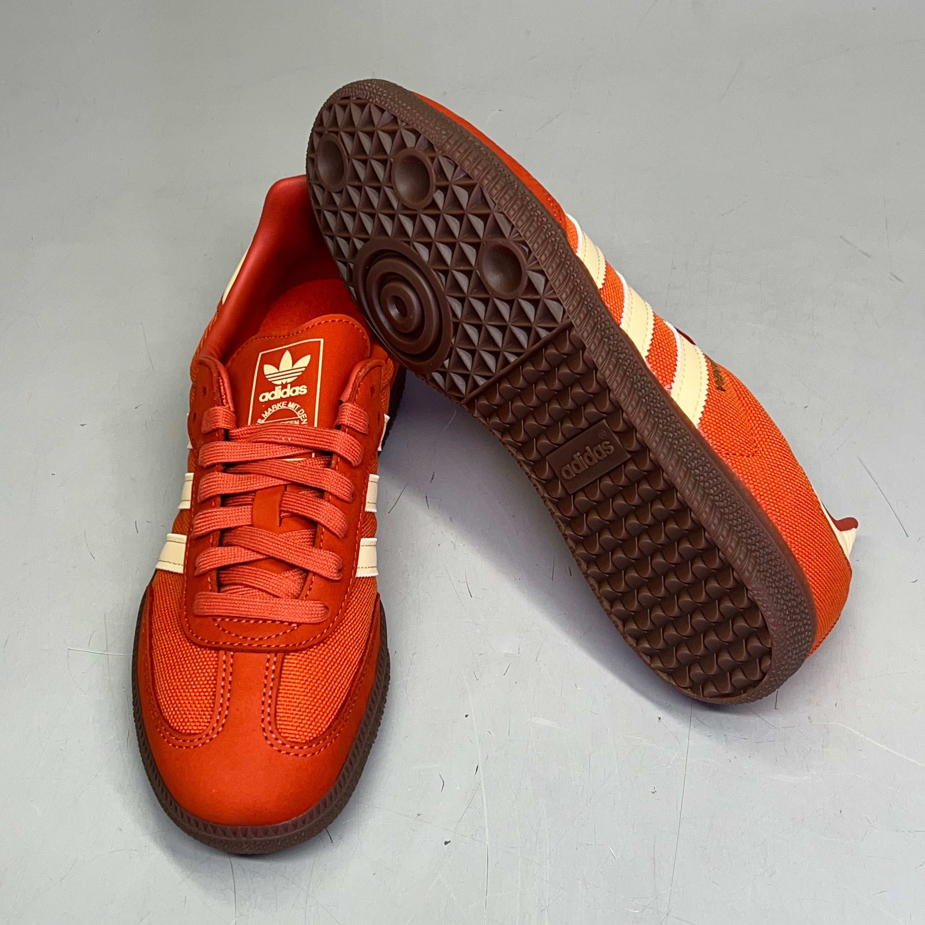 ZA@ ADIDAS Samba OG Soccer Inspired Sneaker Men's Sz 7.5 Collegiate Orange ID1453