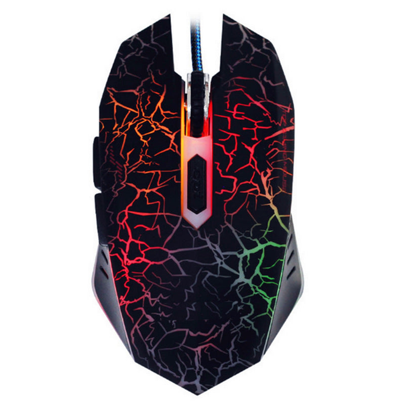 J10 tricolor backlight wired gaming keyboard set colorful luminous gaming