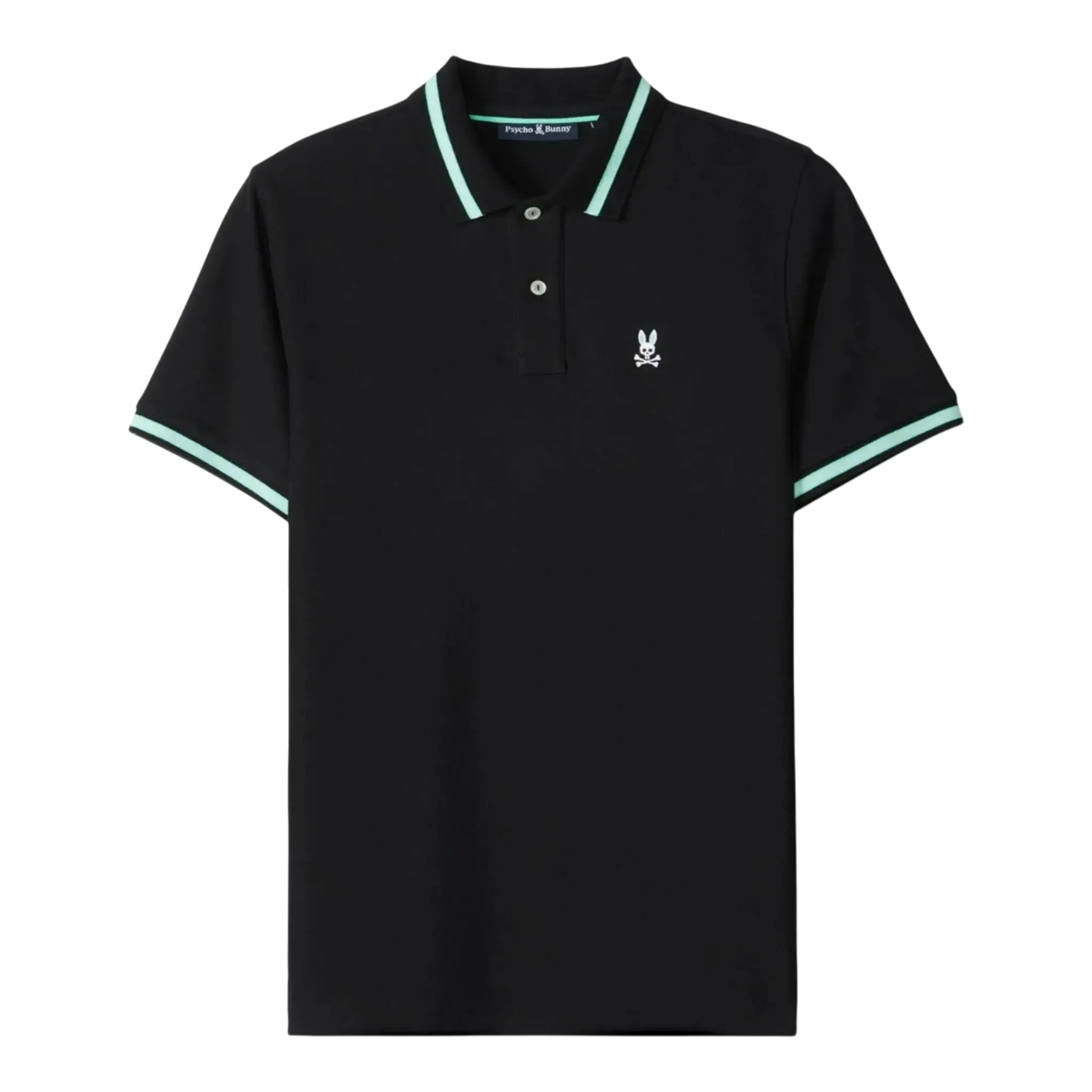 Psycho Bunny Irving Pique Polo Men Polo Shirt Black