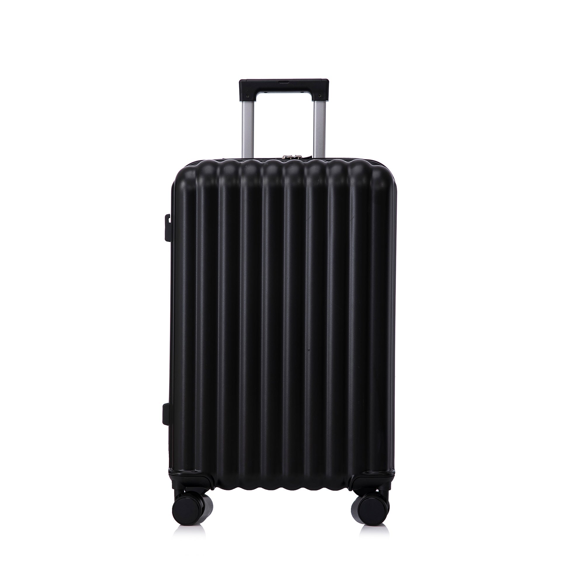 ABS Spinner Wheel Luggage Carry On Suitcase with Cup Holder and USB Port