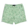 Psycho Bunny Damon All Over Print Men Swim Trunks Patina Green