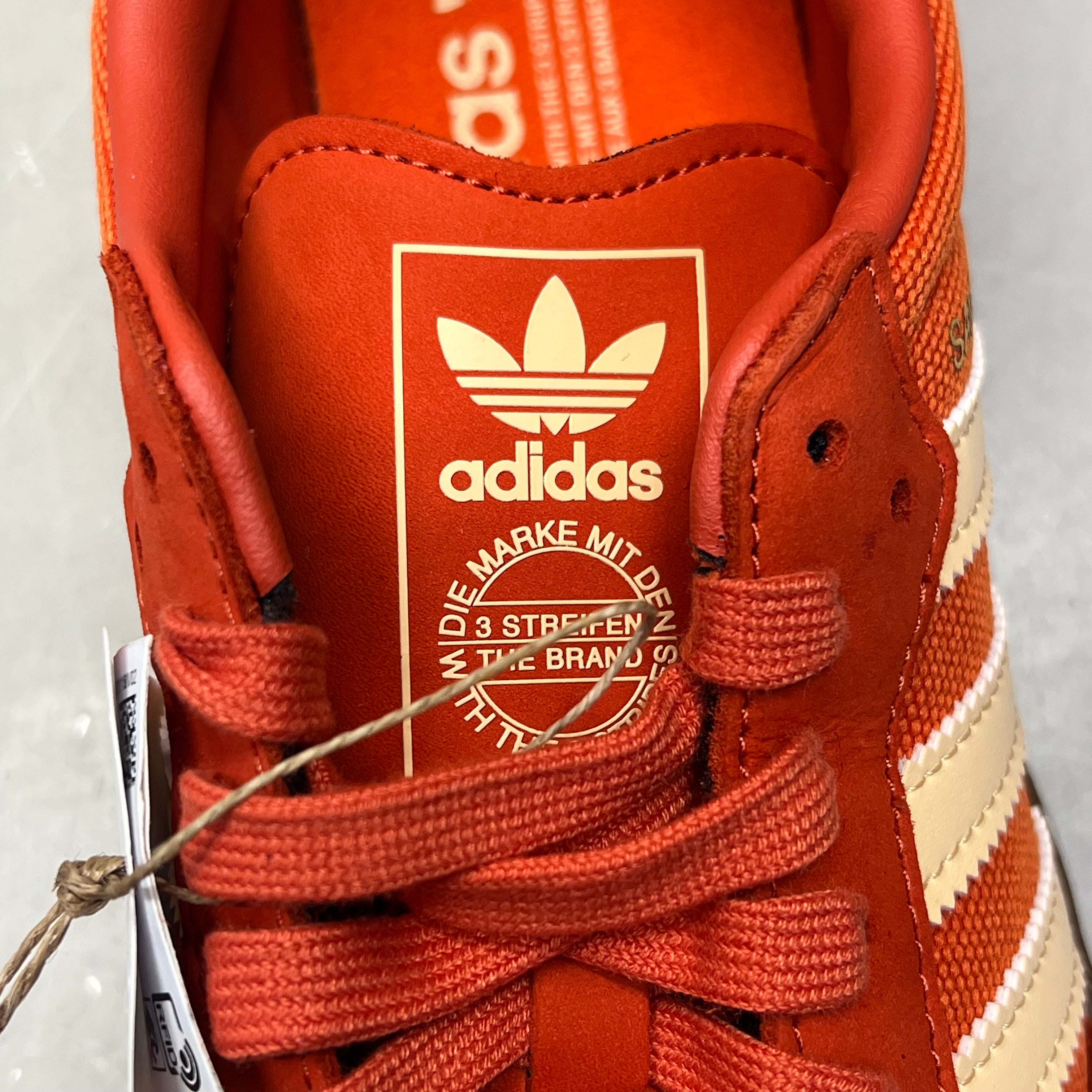 ZA@ ADIDAS Samba OG Soccer Inspired Sneaker Men's Sz 7.5 Collegiate Orange ID1453