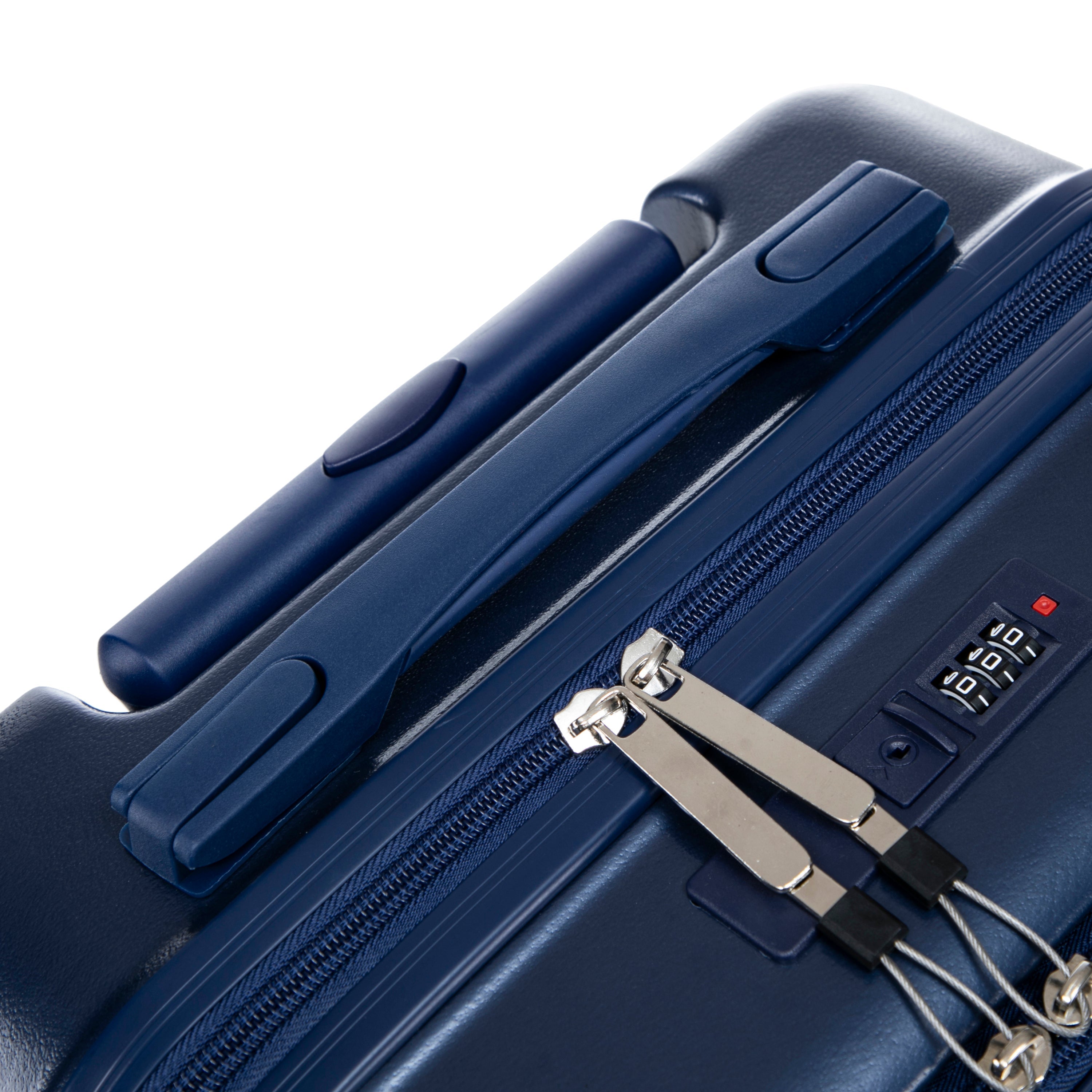14'/20' 2-Piece ABS Spinner Wheel Luggage Set with Combination Lock