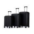 ABS Spinner Wheel Luggage Carry On Suitcase with Cup Holder and USB Port