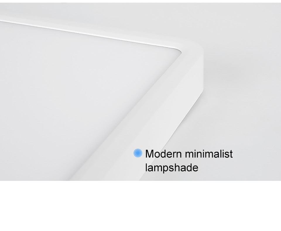 Square LED Ceiling Lamp - Bedroom Lighting in Neutral White, Cold White, and Warm White - 48W, 36W, 24W, 18W Options for Living Room Brilliance