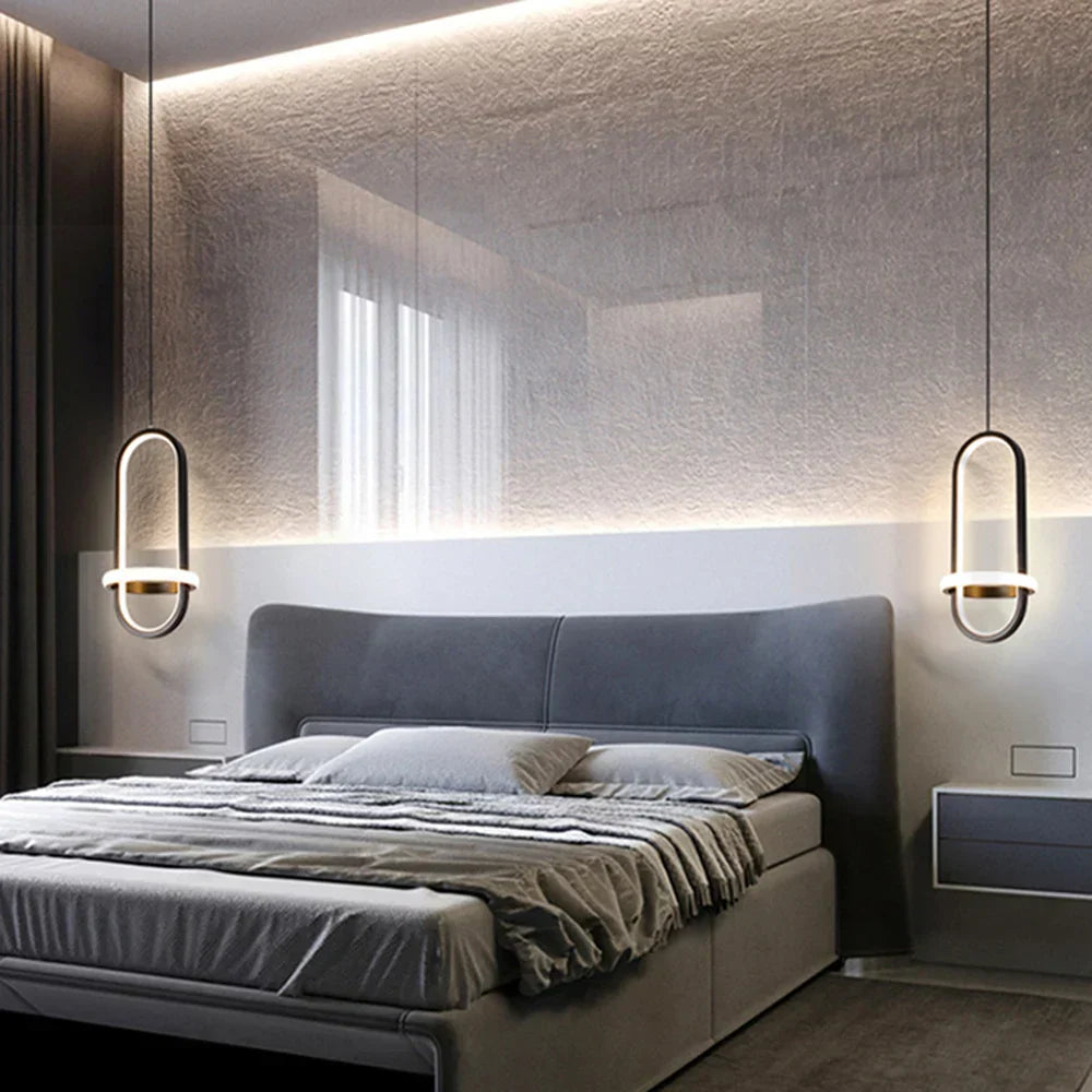 DecorBites™ LED Pendant Chandelier Light for Bedroom, Living Room - Modern Minimalist Design