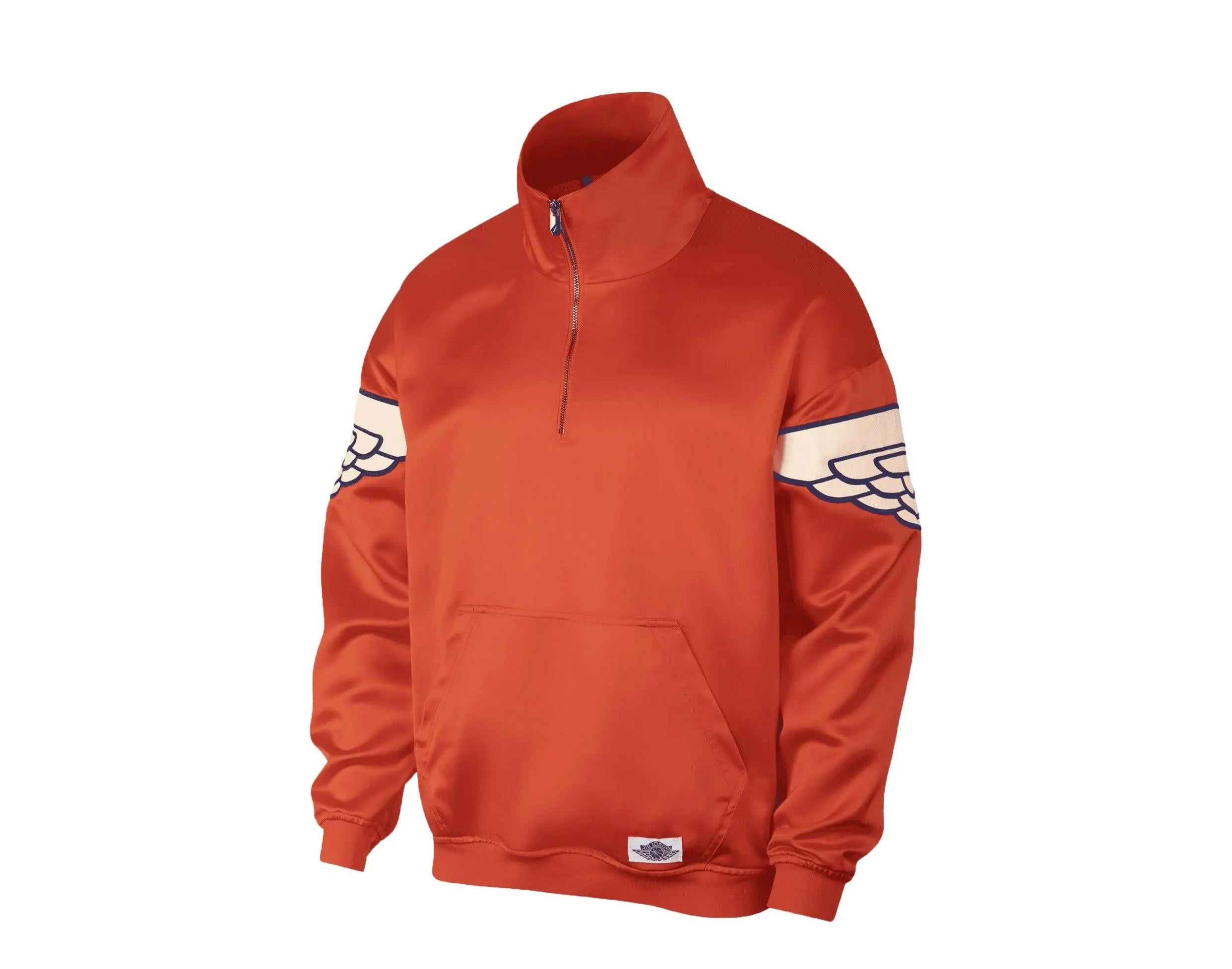 Jordan Wings Classic Pull-Over Men Jacket Team Orange/Crimson Tint-Deep Royal Blue