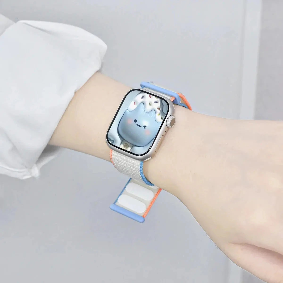 Band For Apple Watch bands Series 2 9 8 7 SE/6/5/4 Ultra 40MM 44MM 49MM Nylon Soft Breathable Strap