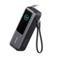 Anker Laptop Power Bank (25K, 165W, Built-In and Retractable Cables)