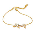Butterfly Bracelet with Sea Shell Inlay Bracelet