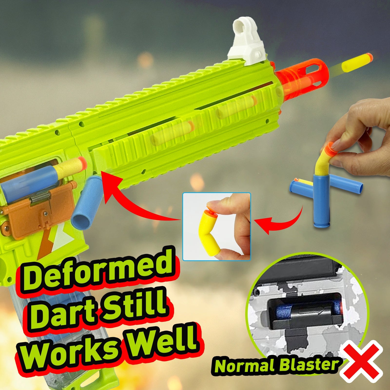 Automatic 416 Toy Gun, Electric Suction Darts Toy Gun, H416 Toy Gun, two shooting modes, for adults, teenagers, holiday gifts, birthday gifts, Halloween and Christmas gifts.
