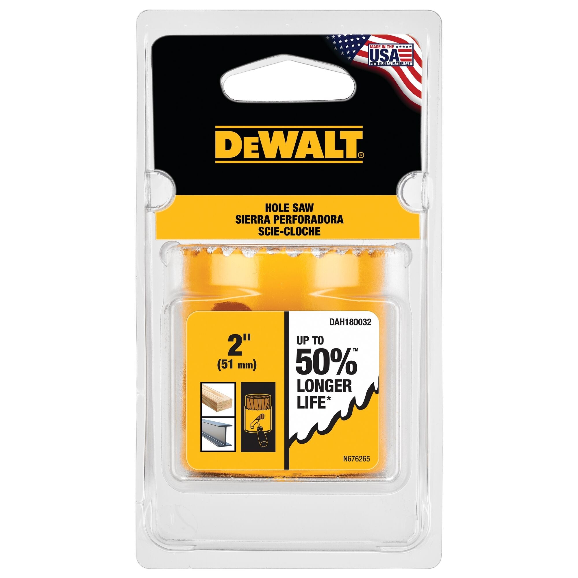 DeWalt DAH180024 1-1/2 (38Mm) Hole Saw