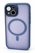 For Wireless Charging Case For iPhone Shockproof Lens Protection Cover Navy Blue