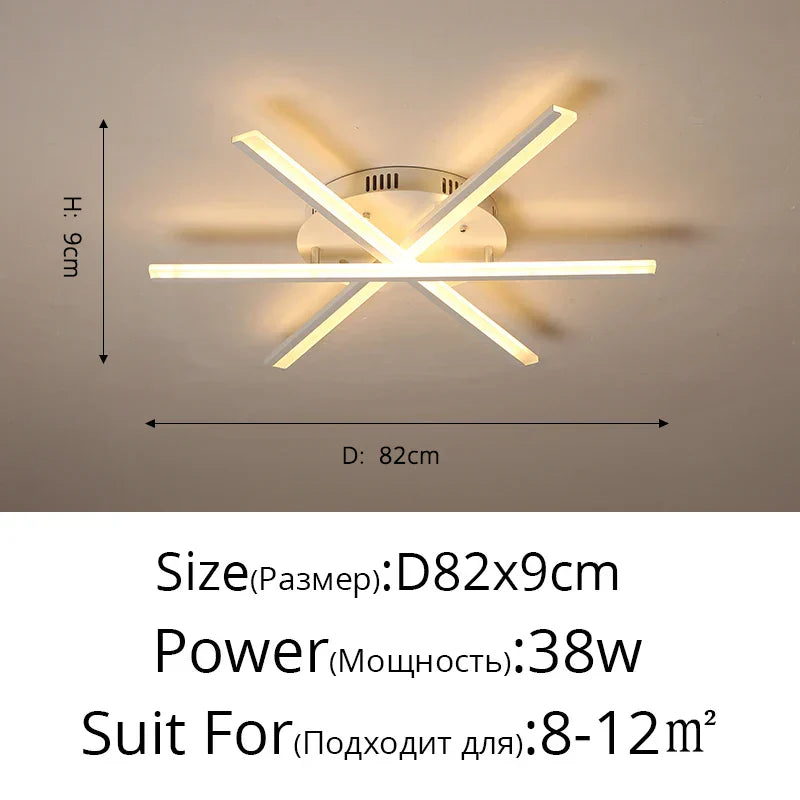 DecorBites™ LED Ceiling Chandelier Indoor Lighting Living Room Bedroom Hall Aisle Lustre Fixture