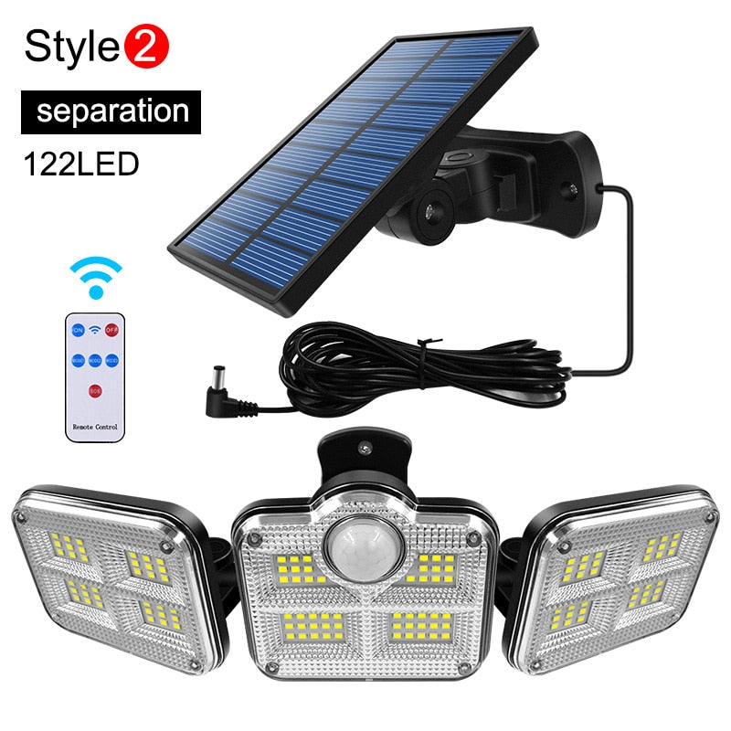 Super Bright Solar Lights | IP65 Waterproof Outdoor/Indoor Solar Lamp | Adjustable Head | Wide Lighting Angle