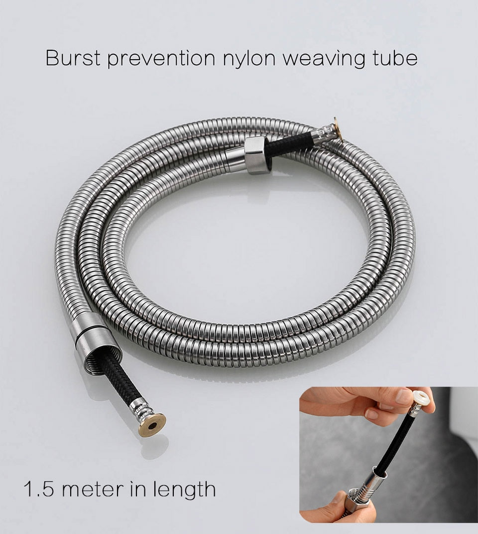 Stainless Steel Handheld Bidet Sprayer Set for Toilet - Bathroom Hand Bidet Faucet with Self-Cleaning Shower Head