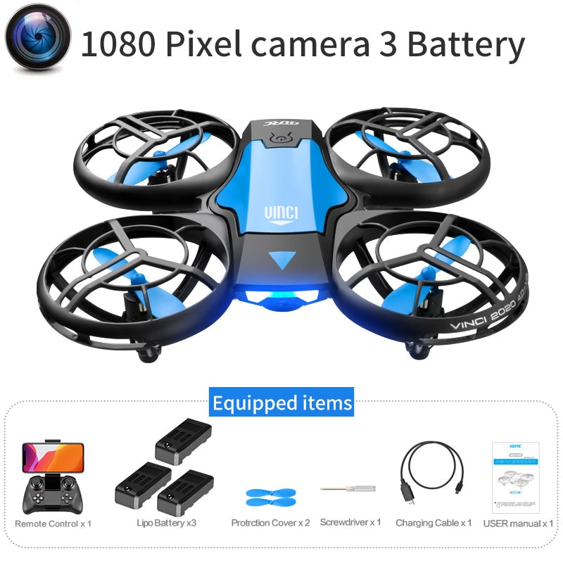 New Mini Drone V8 with 4K/1080P HD Camera, WiFi FPV, Air Pressure Height Maintenance, Foldable Quadcopter, RC Drone Toy Gift