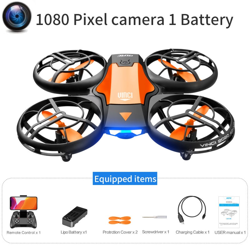 New Mini Drone V8 with 4K/1080P HD Camera, WiFi FPV, Air Pressure Height Maintenance, Foldable Quadcopter, RC Drone Toy Gift
