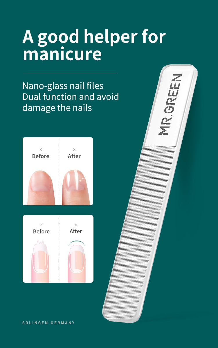 MR.GREEN Nail Clippers Stainless Steel Anti Splash Fingernail Cutter Manicure Tools Bionics Design Nail Trimmer Pedicure Scissor