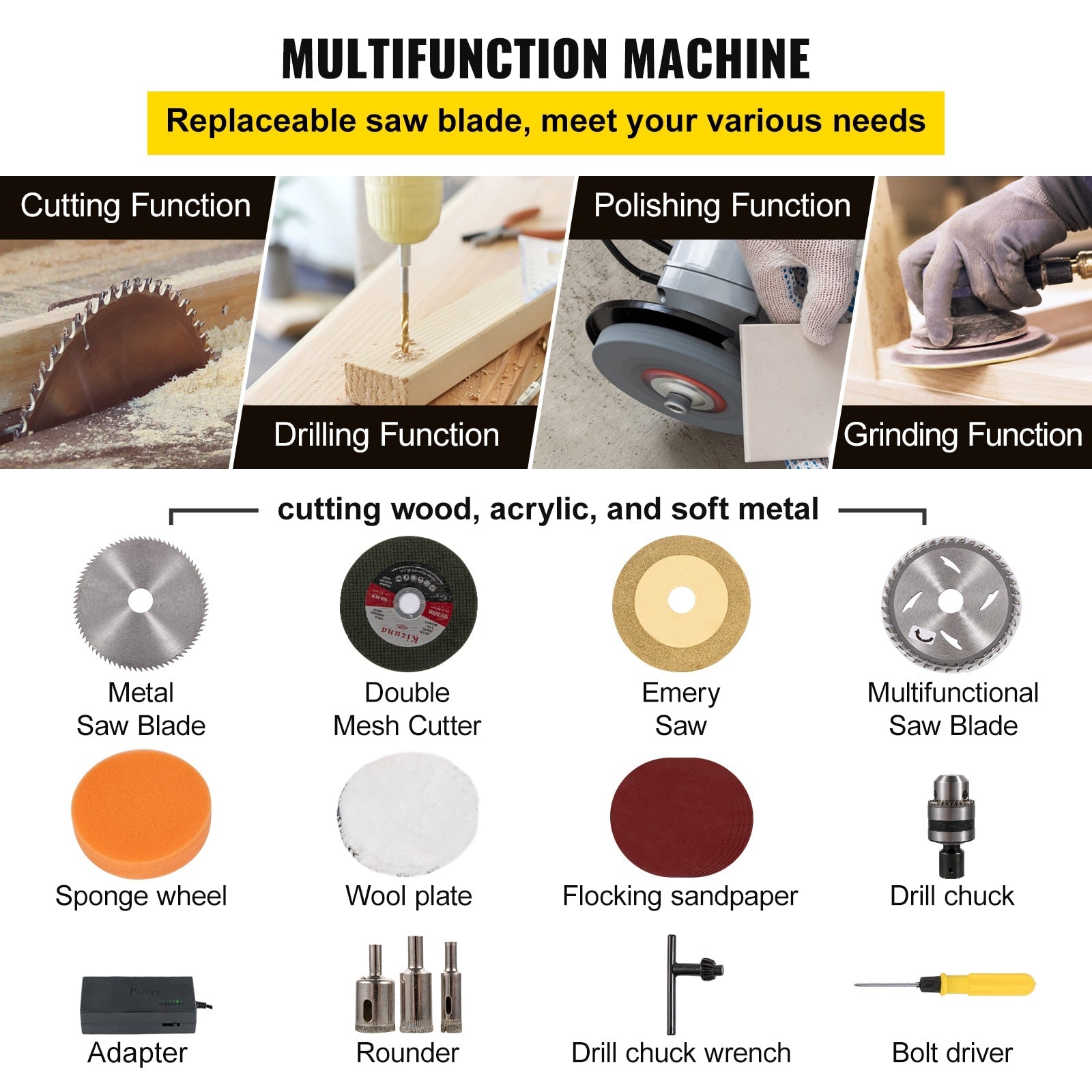 Mini Desktop Table Saw Kit - Adjustable Circular Cutter for DIY Crafting