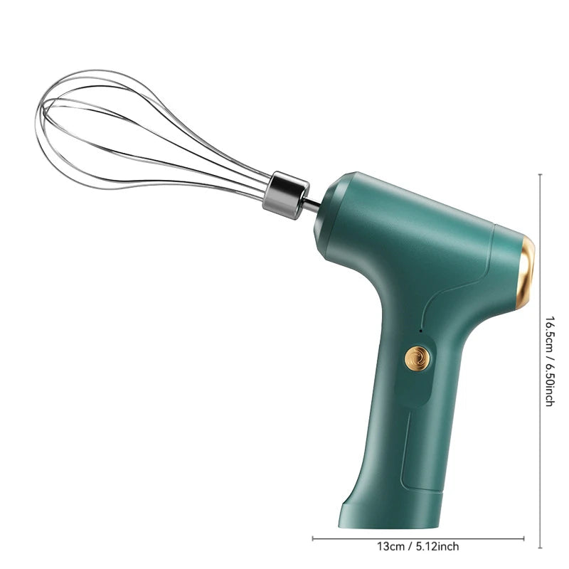 Electric Cordless Portable Plastic PP 23W Automatic Push Button Immersion Hand Blender Whisk 6 Blades Smoothies Maker Battery