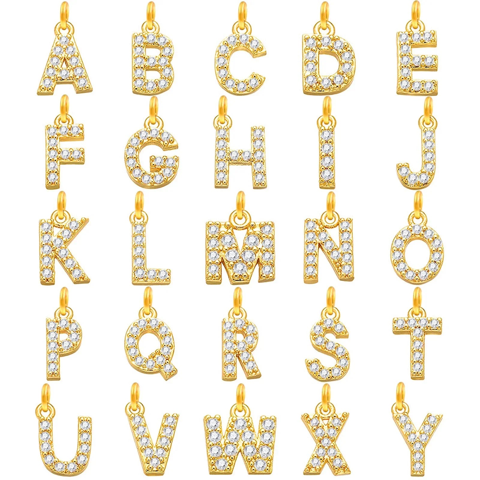 Mandotos Crystal A Z Letter Initial Anklets For Women Cuban Link Stainless Steel Beach Anklet