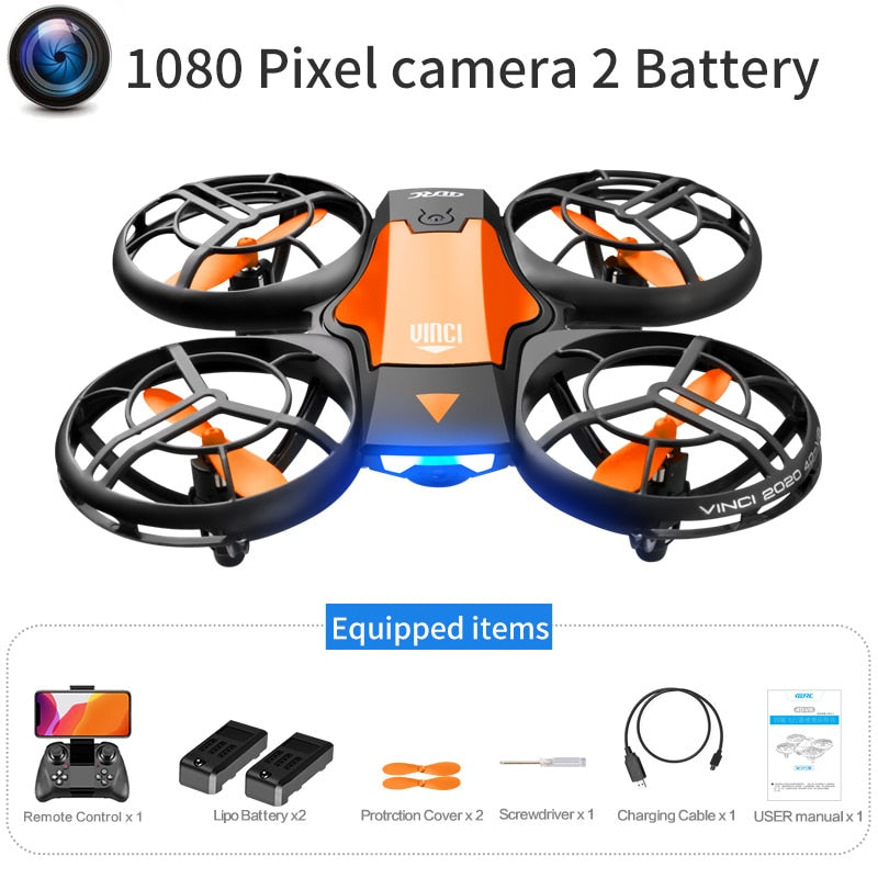 New Mini Drone V8 with 4K/1080P HD Camera, WiFi FPV, Air Pressure Height Maintenance, Foldable Quadcopter, RC Drone Toy Gift
