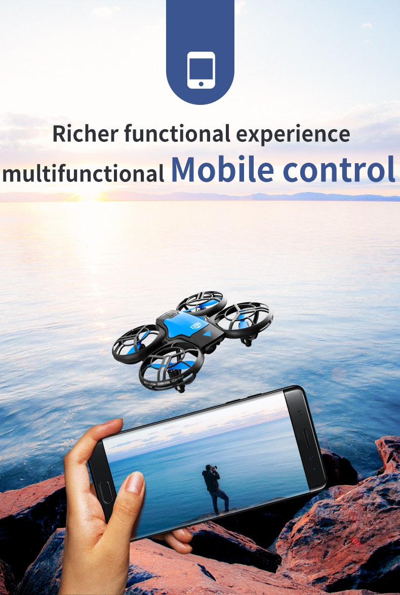 New Mini Drone V8 with 4K/1080P HD Camera, WiFi FPV, Air Pressure Height Maintenance, Foldable Quadcopter, RC Drone Toy Gift