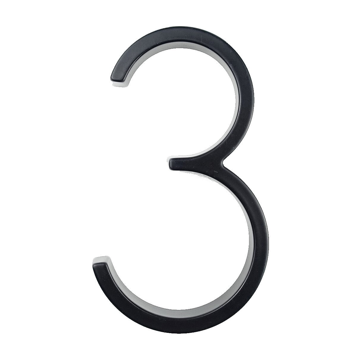Floating Exterior House Number 5inch Doorplate Letters Metal Address Sign Plate Outdoor Door Plaque Number Dash Slash Sign #0-9