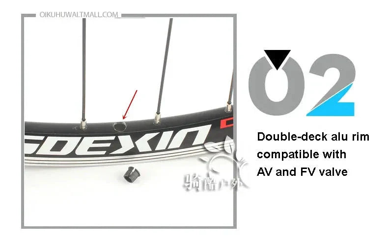 Cruiser Tour Bike Wheelset, Double Deck Rim, Front Wheel Disc, V Brake, Rear Back Wheels, Cassette and Screwed Hub, 36H, 700C