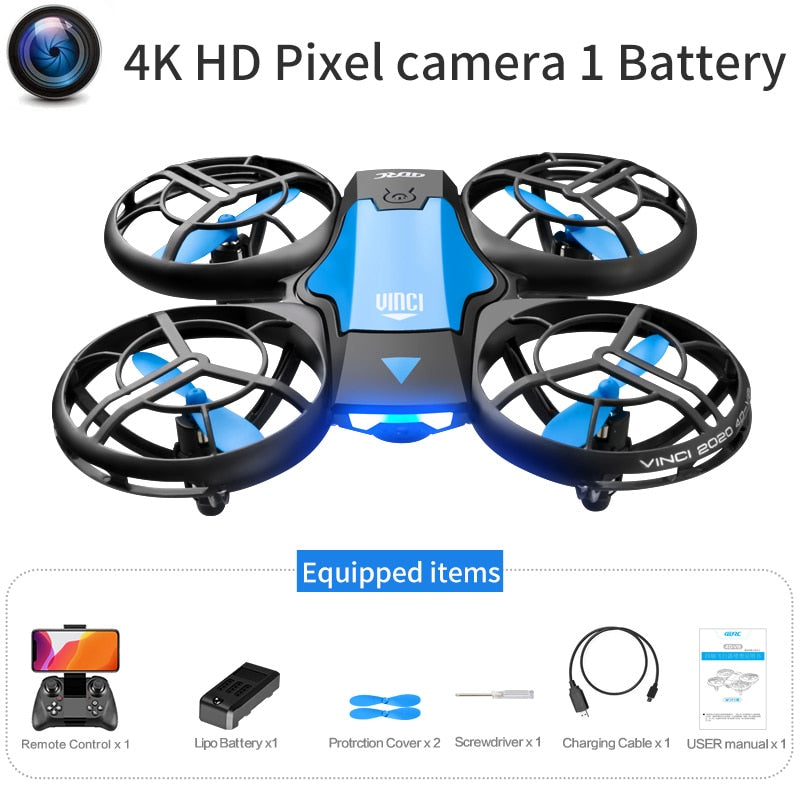New Mini Drone V8 with 4K/1080P HD Camera, WiFi FPV, Air Pressure Height Maintenance, Foldable Quadcopter, RC Drone Toy Gift