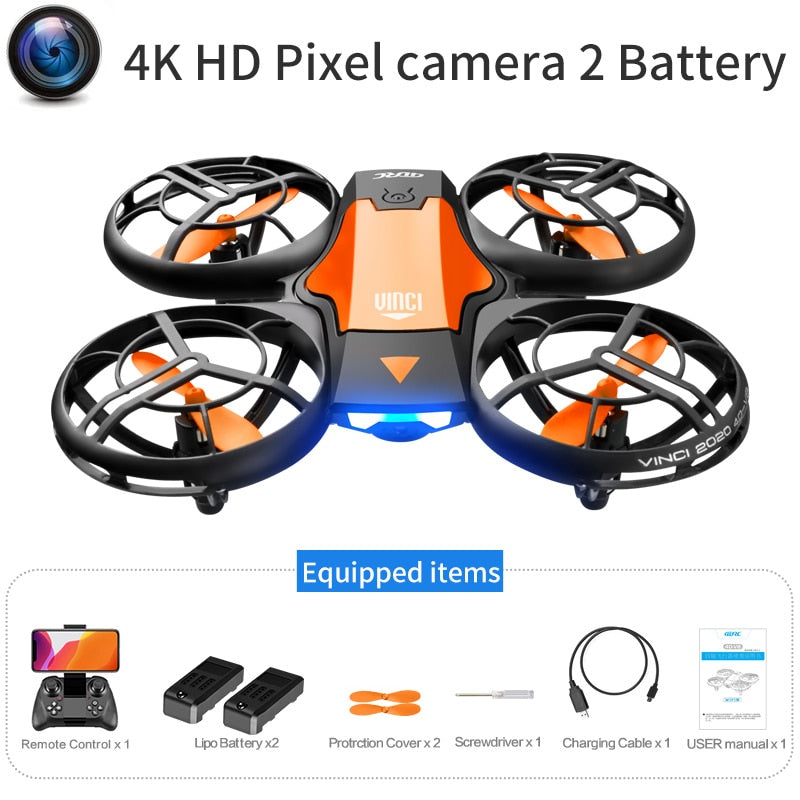 New Mini Drone V8 with 4K/1080P HD Camera, WiFi FPV, Air Pressure Height Maintenance, Foldable Quadcopter, RC Drone Toy Gift