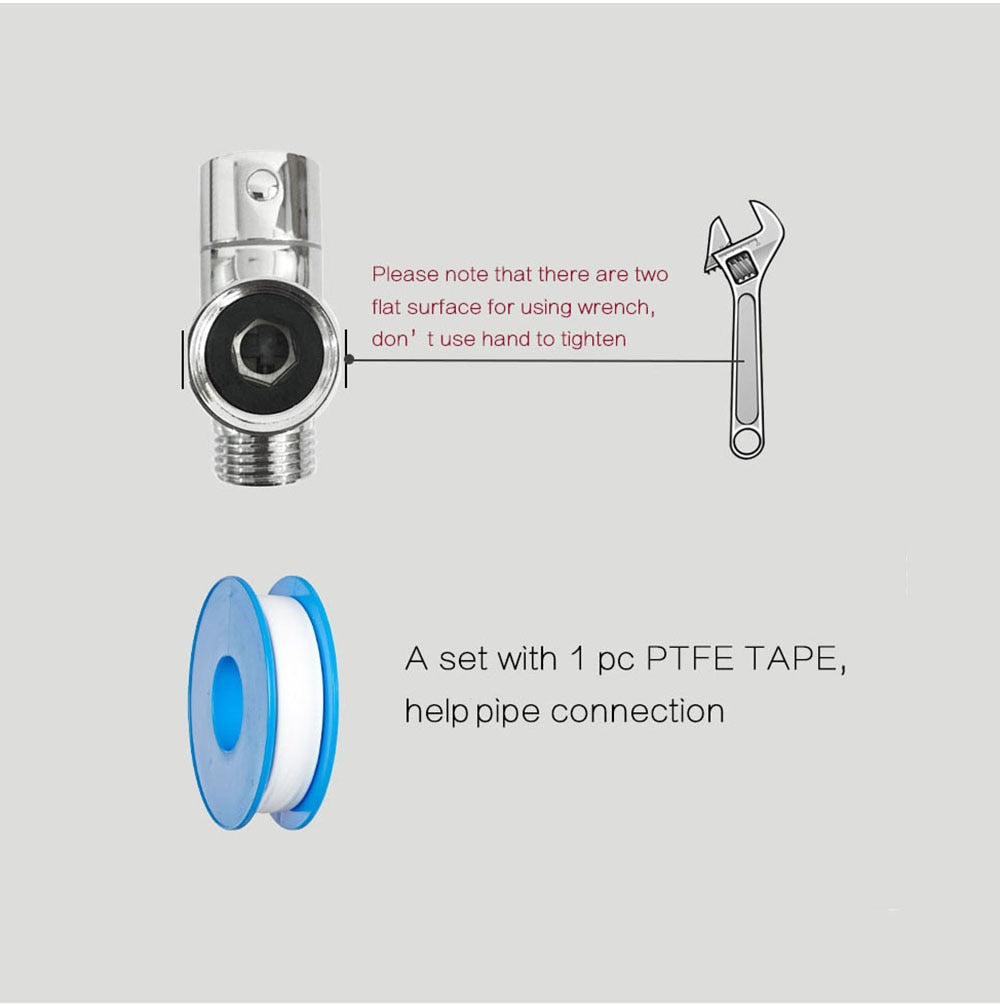 Stainless Steel Handheld Bidet Sprayer Set for Toilet - Bathroom Hand Bidet Faucet with Self-Cleaning Shower Head