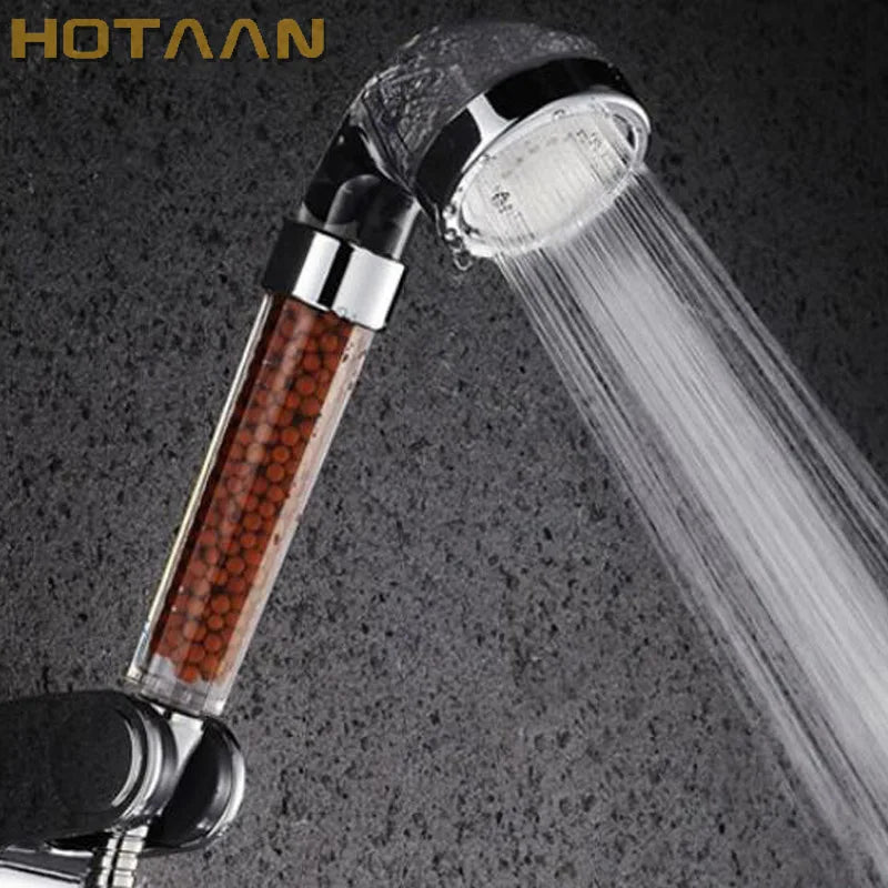 DecorBites™ Crystal Anion Handheld Shower Head Filter Pressurize Water Saving, Bathroom Accessories