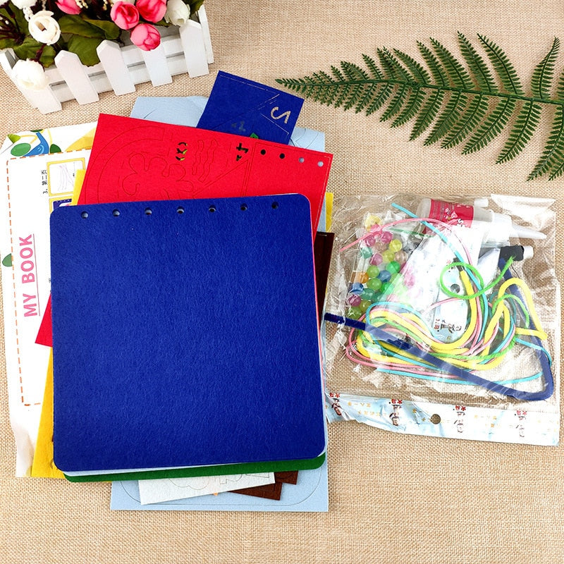 Cloth Book Toddler Montessori Toys DIY Craft Castle Rainbow  Handmade Book Busy Board Baby Early Learning Education Basic Life