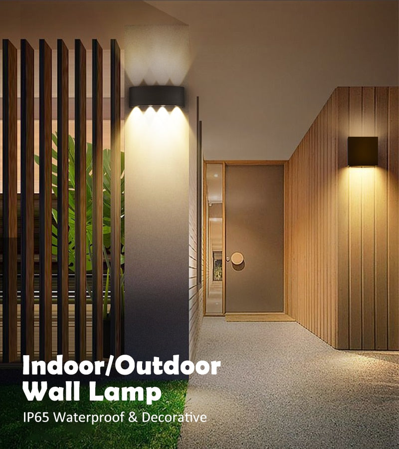 Contemporary LED Wall Lamp: Waterproof IP65, Ideal for Bathroom and Outdoor Lighting, Available in 4W, 6W, and 8W, Suitable for 110V and 220V Power Supply