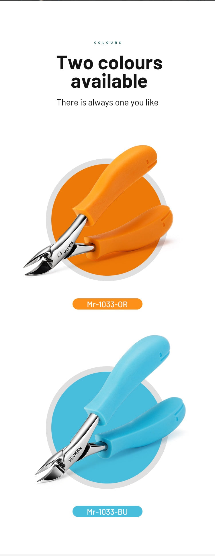 MR.GREEN Nail Clippers Toenail Cutters Pedicure Manicure Tools Anti-Splash Ingrown Paronychia Professional Correction Tool Sets