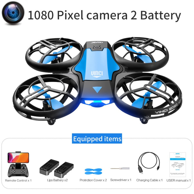 New Mini Drone V8 with 4K/1080P HD Camera, WiFi FPV, Air Pressure Height Maintenance, Foldable Quadcopter, RC Drone Toy Gift