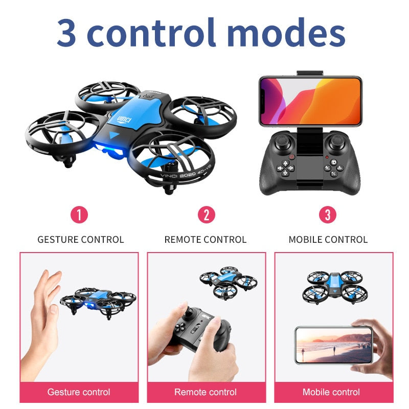 New Mini Drone V8 with 4K/1080P HD Camera, WiFi FPV, Air Pressure Height Maintenance, Foldable Quadcopter, RC Drone Toy Gift