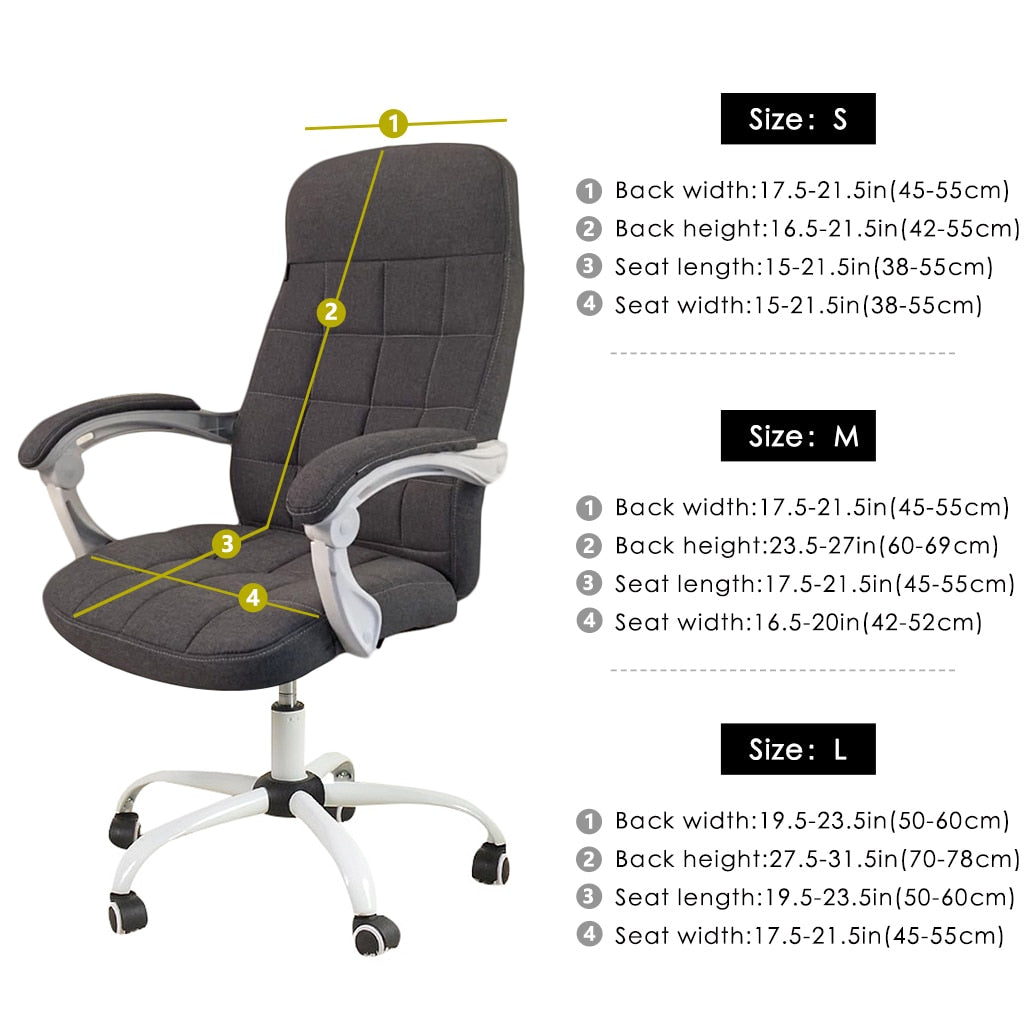 Water-Resistant Jacquard Office Chair Cover - Transform Your Office Chair with Style and Comfort!
