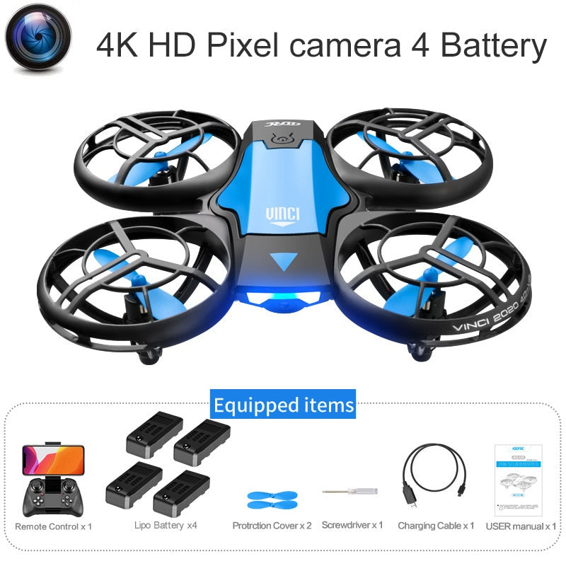 New Mini Drone V8 with 4K/1080P HD Camera, WiFi FPV, Air Pressure Height Maintenance, Foldable Quadcopter, RC Drone Toy Gift