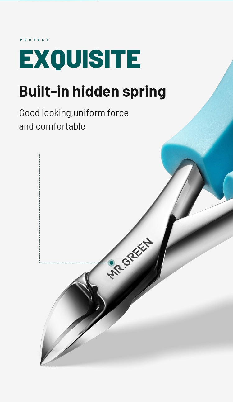 MR.GREEN Nail Clippers Toenail Cutters Pedicure Manicure Tools Anti-Splash Ingrown Paronychia Professional Correction Tool Sets