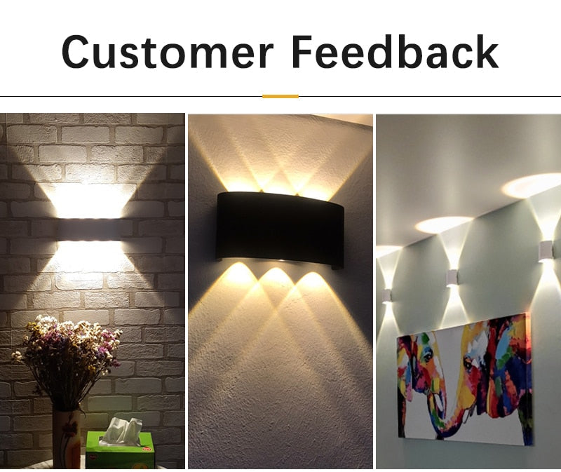 Contemporary LED Wall Lamp: Waterproof IP65, Ideal for Bathroom and Outdoor Lighting, Available in 4W, 6W, and 8W, Suitable for 110V and 220V Power Supply