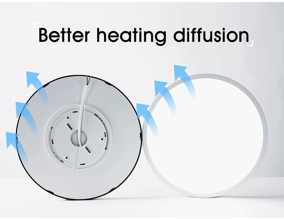 Smart Ultrathin 20-Inch LED Ceiling Lamp: Large Bedroom Lighting Fixture for Modern Living Room