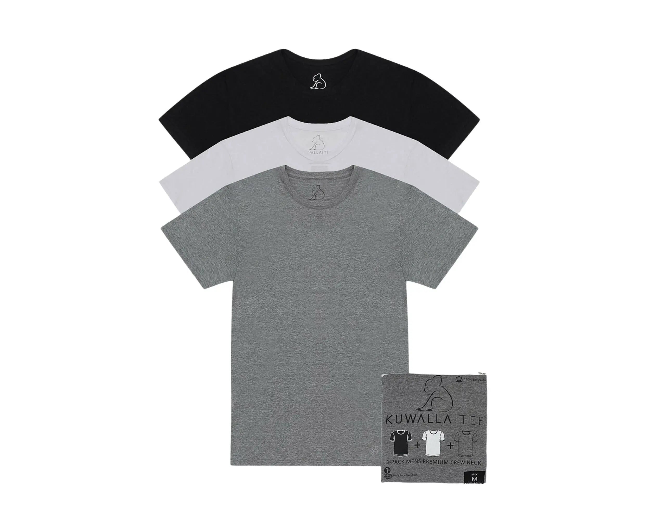 Kuwalla Tee Crew Neck Men's T-Shirt 3-Pack