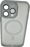 Magnetic Charging Case For Matte Armor Magnetic Wireless Charging Case For iPhone Shockproof Lens Protection Grey Matte