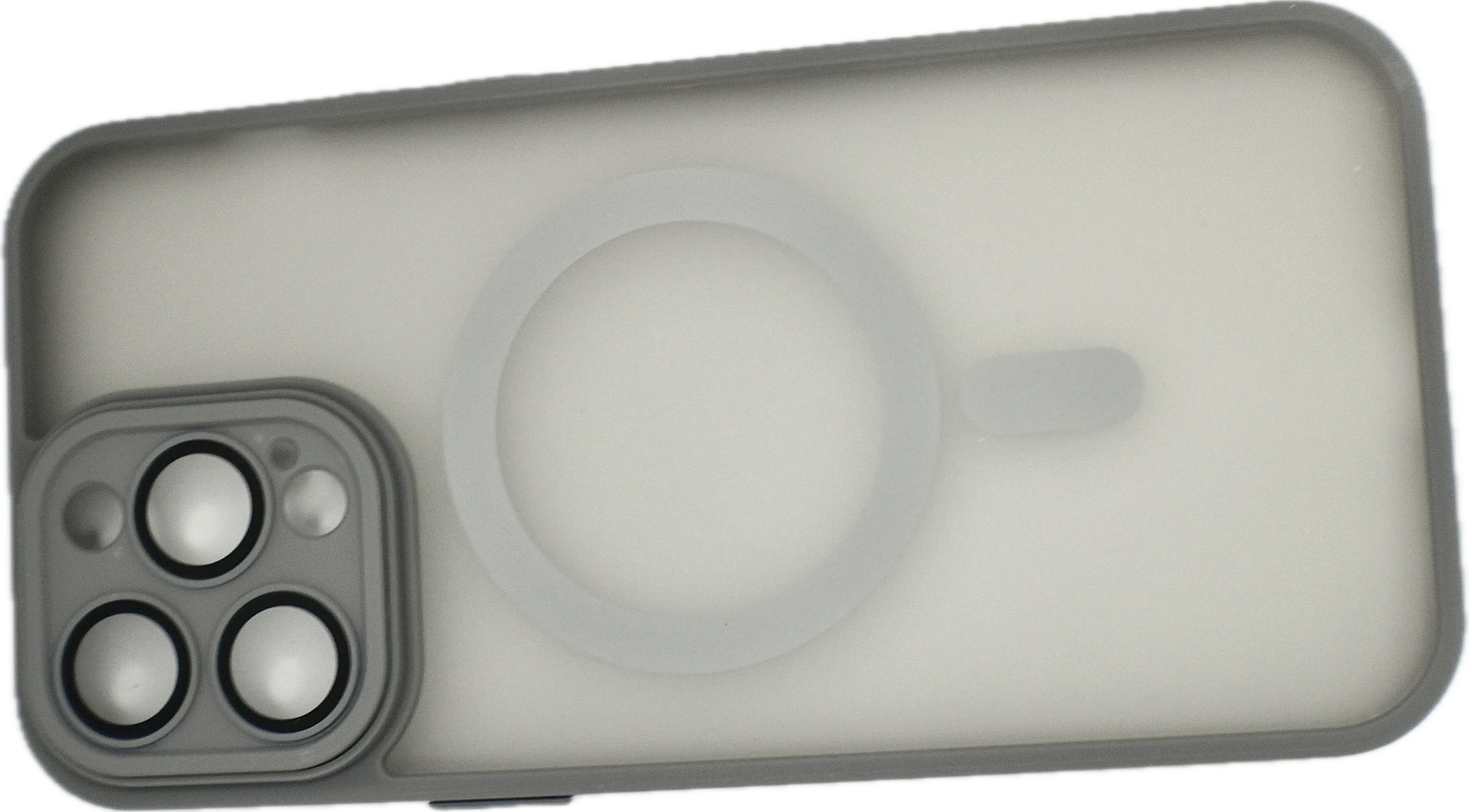 Magnetic Charging Case For Matte Armor Magnetic Wireless Charging Case For iPhone Shockproof Lens Protection Grey Matte