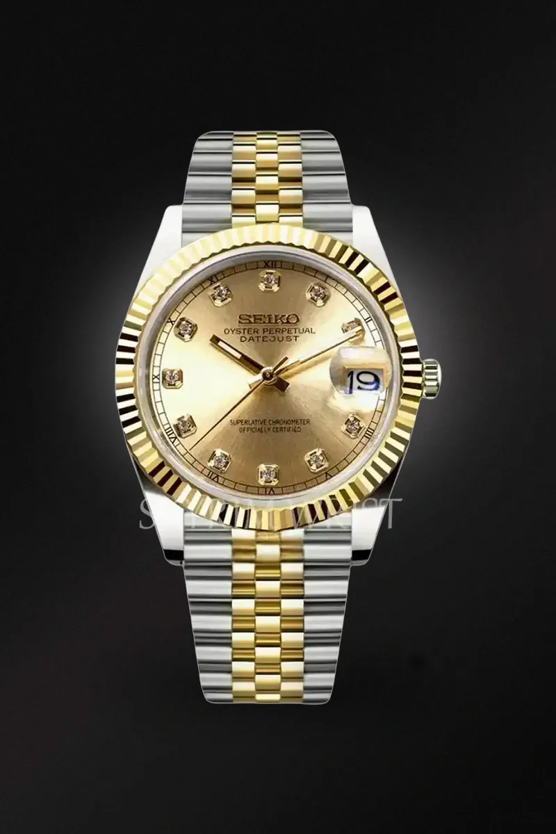 Mod Datejust Two-Tone Gold Diamond