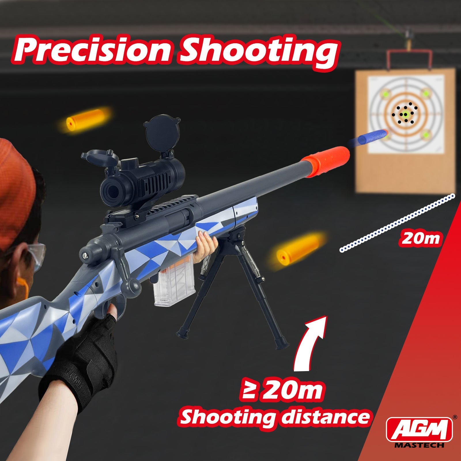 M24 Tactical Toy Gun - Features realistic design and safe soft bullets for endless fun and excitement! Birthday gift, children's gift, Christmas, outdoor game toys.